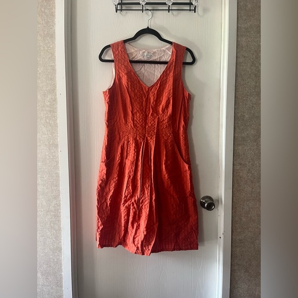 Beansignature Stripped Orange Midi Dress - Picture 2 of 9